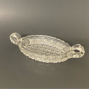Elegant Antique Early American Imperial Clear Pattern Glass dish